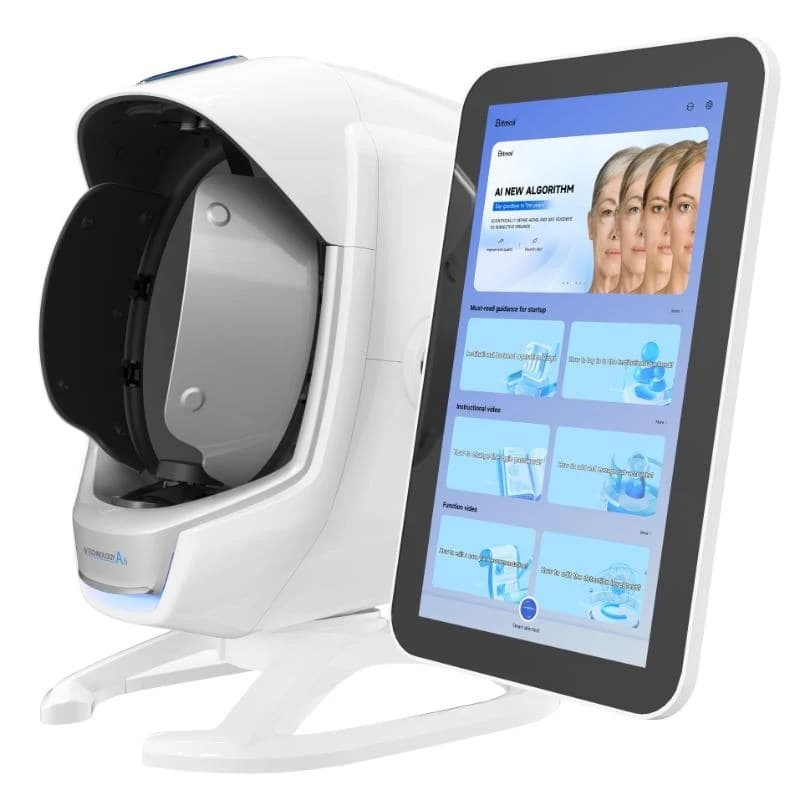 Advanced AI skin analysis machine with a touchscreen display